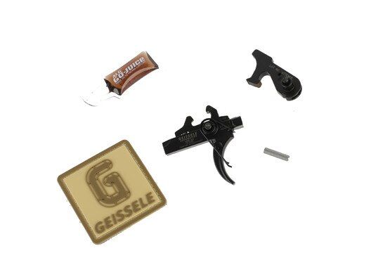 The Geissele Automatics Super ACR Two Stage Trigger is designed for the Bushmaster and comes with alg lubricant and patch